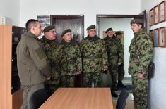 Minister Vulin visited the best Battalion of the Land Forces