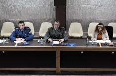 Foreign military representatives briefed on budget