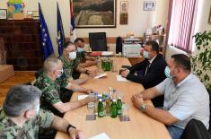 Chief of General Staff Visited Units of the Serbian Armed Forces which Provide Assistance to Population of Blace and Prokuplje