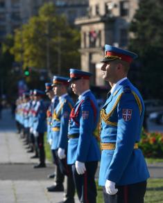 Dress rehearsal for youngest officers’ promotion ceremony