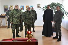 Minister Vulin visited the best Battalion of the Land Forces