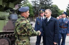 Министар Стефановић присуствовао свечаности поводом Дана рода артиљеријско-ракетних јединица за противваздухопловна дејства 