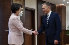 Meeting between Minister Stefanovic and Chinese Ambassador Chen Bo
