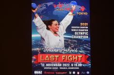 Farewell match of famous karateka Jovana Preković