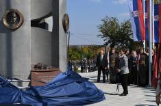 Monument unveiled to Iron Regiment in Prokuplje