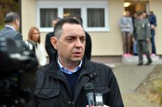 Ministar Vulin: Vojsku Srbije čine humani ljudi koji vole svoje sugrađane