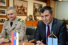 Defence Minister with the Head of the UN Office in Belgrade