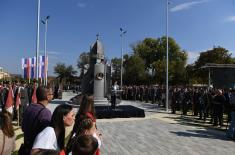 Monument unveiled to Iron Regiment in Prokuplje