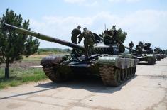 Regular training of SAF tank crews 