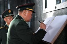 Vice-Chairman of the Chinese Central Military Commission lays a wreath at the Monument to the Unknown Hero on Avala