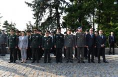 Vice-Chairman of the Chinese Central Military Commission lays a wreath at the Monument to the Unknown Hero on Avala