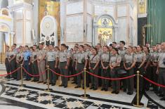 Liturgy and prayer service for future officers