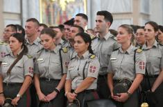 Liturgy and prayer service for future officers