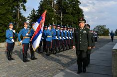 Vice-Chairman of the Chinese Central Military Commission lays a wreath at the Monument to the Unknown Hero on Avala