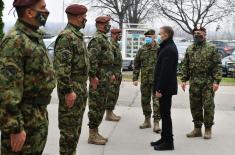 Minister Stefanović visits 72nd Special Operations Brigade