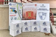 Signal Brigade donates 5,000 protective face masks to “Karaburma“ Covid hospital