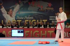 Farewell match of famous karateka Jovana Preković