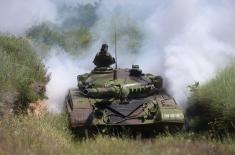 Regular training of SAF tank crews 