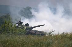 Regular training of SAF tank crews 