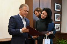 Ministar Stefanović uručio zahvalnice za uspeh na takmičenju „Armija kulture“