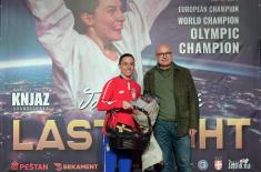 Farewell match of famous karateka Jovana Preković