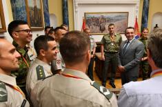 Reception for athletes of the Serbian Armed Forces