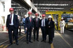 Председник Владе и министар одбране обишли „Први партизан“ у Ужицу и „Ваљаоницу бакра Севојно“