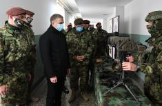 Minister Stefanović visits 72nd Special Operations Brigade