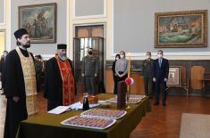 Minister Stefanović attends celebration of St. Sava Day at Military Grammar School