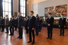 Minister Stefanović attends celebration of St. Sava Day at Military Grammar School