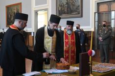 Minister Stefanović attends celebration of St. Sava Day at Military Grammar School