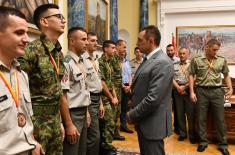 Reception for athletes of the Serbian Armed Forces