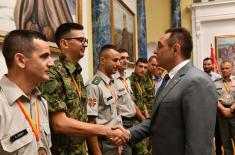 Reception for athletes of the Serbian Armed Forces