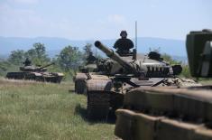 Regular training of SAF tank crews 