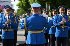 Počasna paljba na Kalemegdanu povodom Dana pobede