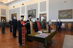 Minister Stefanović attends celebration of St. Sava Day at Military Grammar School