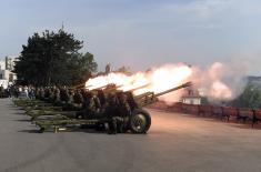 Victory Day Gun Salute on Kalemegdan Fortress