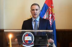 Minister Stefanović attends celebration of St. Sava Day at Military Grammar School