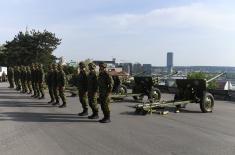 Victory Day Gun Salute on Kalemegdan Fortress