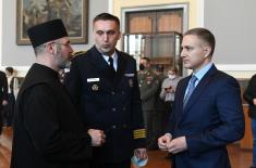 Minister Stefanović attends celebration of St. Sava Day at Military Grammar School