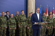 Prijem za pripadnike Vojske Srbije koji su učestvovali u mirovnoj misiji u Libanu 