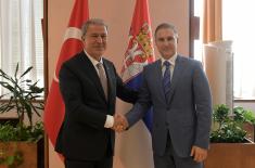 Meeting between Minister Stefanović and Turkish National Defence Minister Akar
