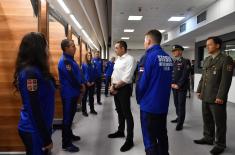 Minister of Defense visited military athletes’ final preparations ahead of the Military World Games