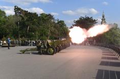 Gun salutes fired in Kalemegdan to mark Serbian Armed Forces Day