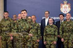 Prijem za pripadnike Vojske Srbije koji su učestvovali u mirovnoj misiji u Libanu 