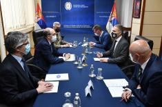 Minister Stefanović meets with Italian Ambassador H.E. Carlo Lo Cascio