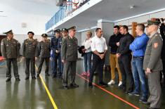 Minister of Defense visited military athletes’ final preparations ahead of the Military World Games