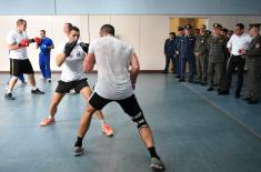 Министар одбране обишао завршне припреме војних спортиста уочи Светског војног првенства