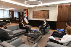 Minister Stefanović meets with Ambassador of Sweden Annika Ben David