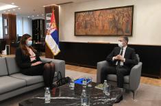 Minister Stefanović meets with Ambassador of Sweden Annika Ben David